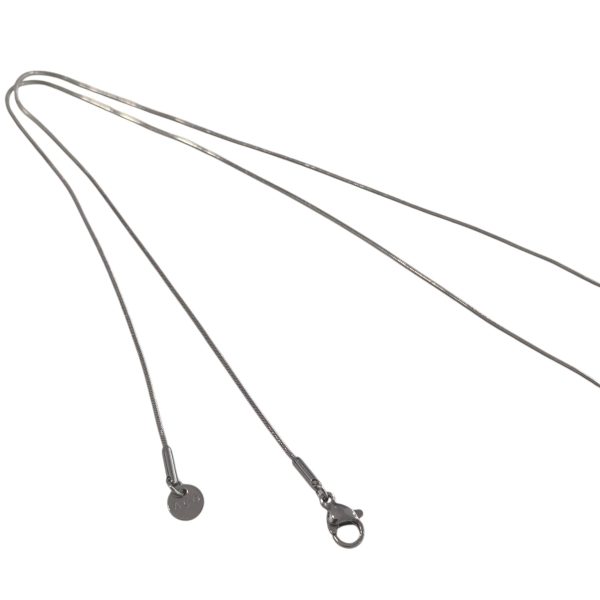 Fio em aço inoxidável prateado- 55 cm- trama 1 mm