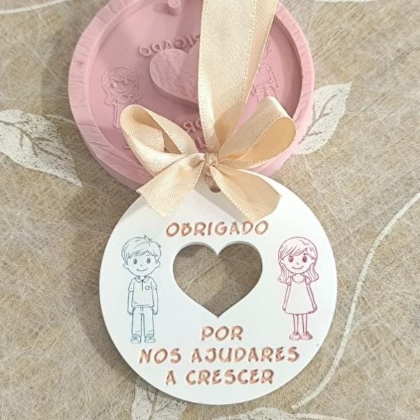 Molde em silicone -Obrigado por nos ajudares...