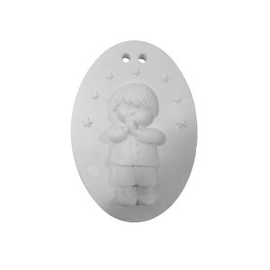 PLACA MENINO A REZAR 5.2X1.5X7.6CM - Marfinite