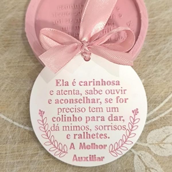 Molde em silicone -Ela é carinhosa..."Auxiliar"
