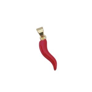Pendentes em aço inoxidável - Pimenta vermelha