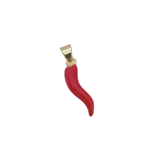 Pendentes em aço inoxidável - Pimenta vermelha