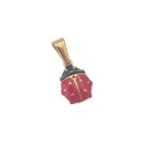 Pendente em aço inoxidável - Joaninha