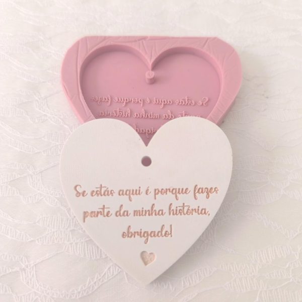 Molde em silicone -Fazes parte da minha Historia