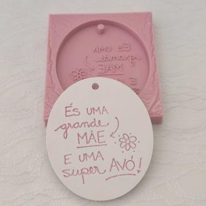 Molde em silicone -Uma super Avó...