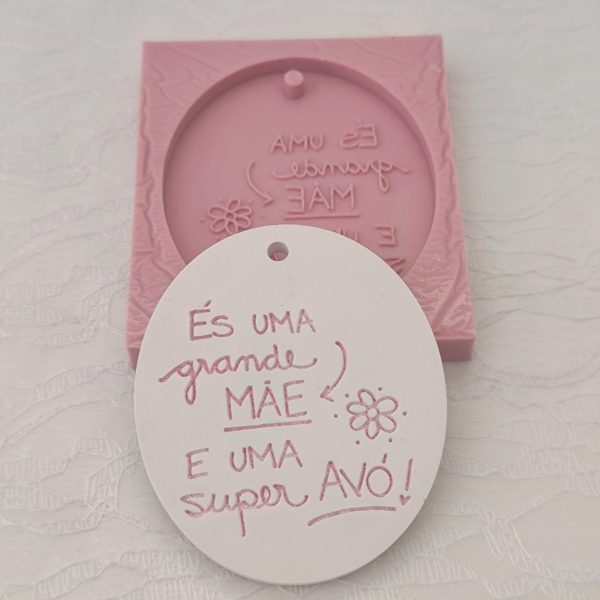 Molde em silicone -Uma super Avó...