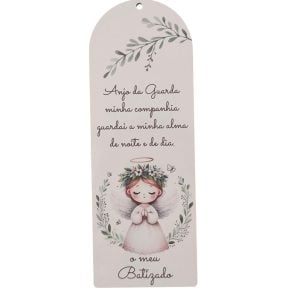 Marca pagina em mdf- O meu Batizado - Menina