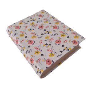 Caixa cartão formato livro - com flores