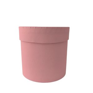 Caixa cartão redonda - Rosa- 10x10