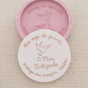 Molde em silicone -O meu Batizado (Sem furo)