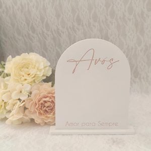 Molde em silicone - Placa com base- Avós amor para sempre