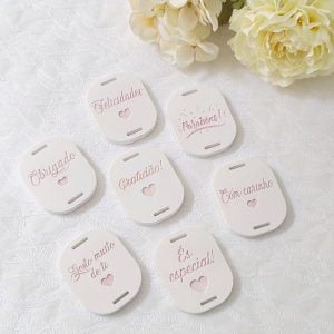 Molde em silicone -Etiqueta