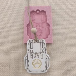 Molde em silicone -Mochila "caminhos Santiago"