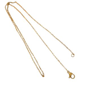 Fio em aço inoxidável dourado 46 cm- trama 2 mm