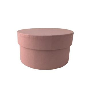 Caixa cartão redonda - Rosa Velho- 9,5x5