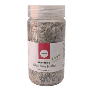 Glitter em flocos fino - Prateado (370ml)  - Rayher
