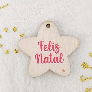 Estrela em choupo - Feliz Natal