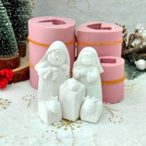 Molde em silicone - Presépio 3 peças, Ref. 1330 - 3D