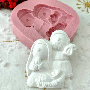 Molde em silicone - Presépio plano, Ref. 1346