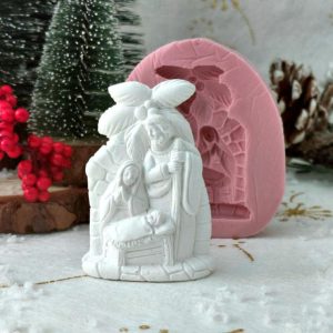 Molde em silicone - Presépio plano, Ref. 1350