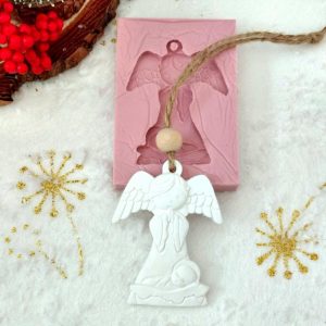 Molde em silicone - Etiqueta Anjo, Ref. 1367