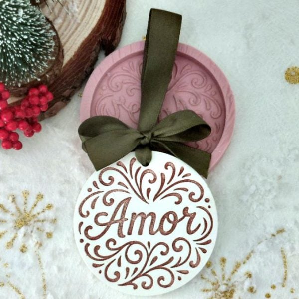 Molde em silicone - Amor
