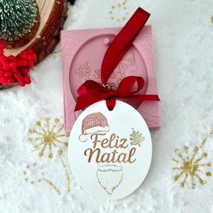 Molde em silicone - Feliz Natal, Ref. 1379