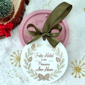 Molde em silicone - Feliz Natal e um Próspero Ano Novo