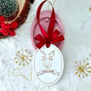 Molde em silicone - Rena Feliz Natal