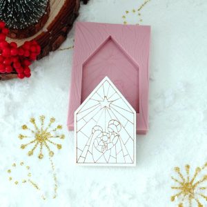 Molde em silicone - Etiqueta cabana mosaico