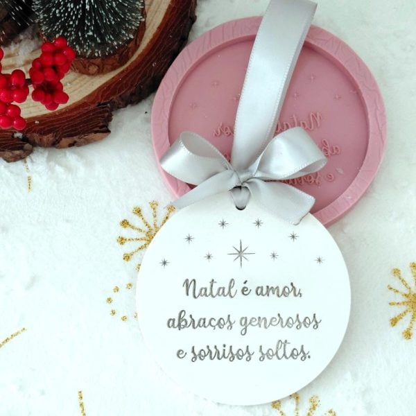 Molde em silicone - Natal é amor
