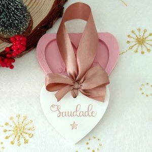Molde em silicone - Coração - Saudade