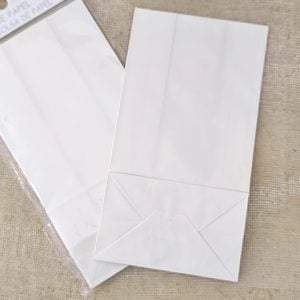 Saco de papel - Branco - 13x24x8cm