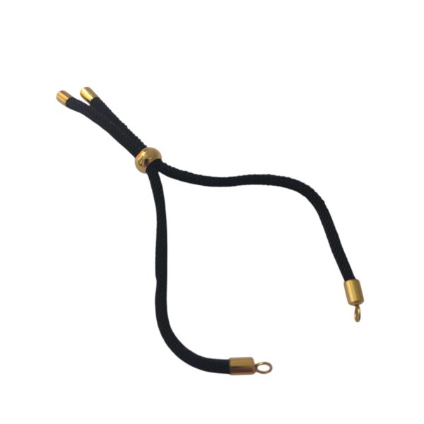 Pulseira em aço inoxidável- Preto/dourado