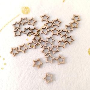 Aplicação em madeira - Estrelas