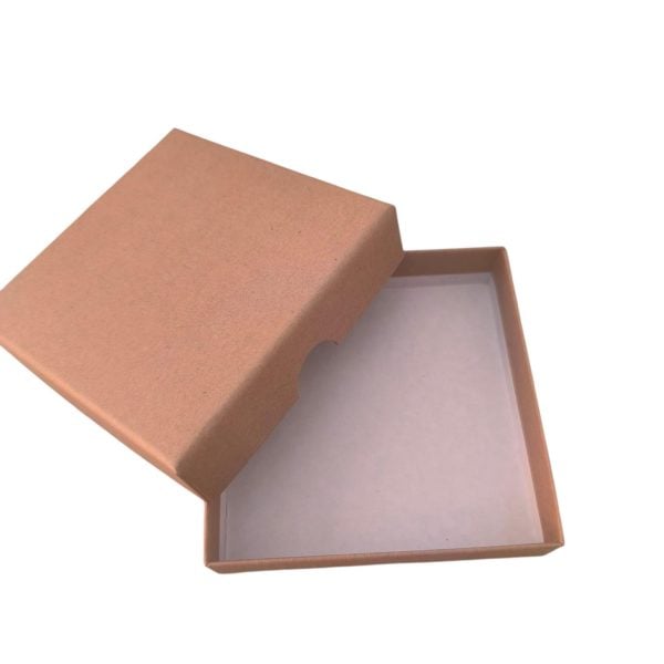 Caixa cartão forrado - Kraft (10x10x2,5cm) - Image 2