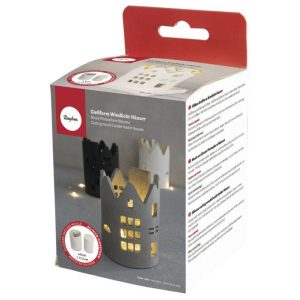 Molde em silicone RAYHER, Casa porta-velas