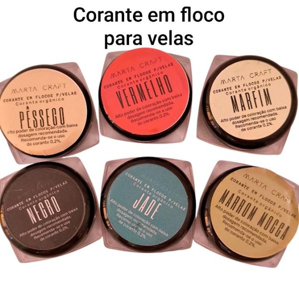 Corante em flocos para velas - Marta Craft