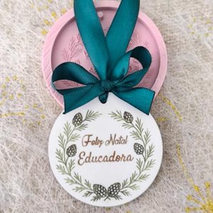 Molde em silicone - Feliz Natal Educadora