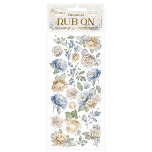 Rub-on cm 10,16x21,6 - Flores timeless