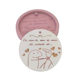 Molde em silicone - Eu amo-te...