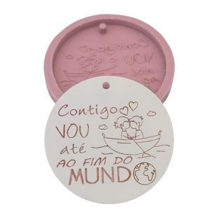 Molde em silicone - Contigo vou até...