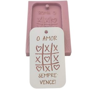 Molde em silicone - O amor vence sempre