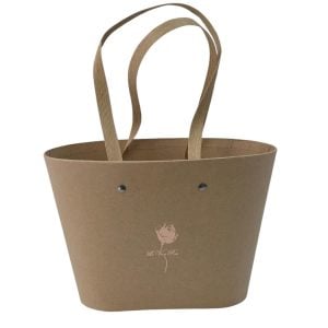 Cesta Cartão Oval C/asa - Kraft