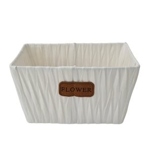 Cesta retangular aberta