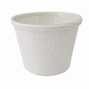 Vaso redondo - Branco (grande)