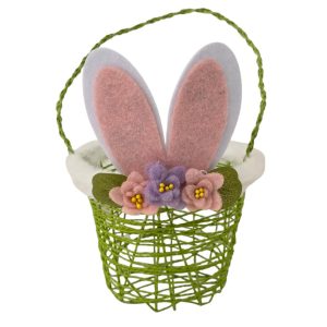 Cesta orelhas coelho (CORES ALEATÓRIAS)