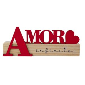 Barra c/ gravação - Amor infinito - Vermelho