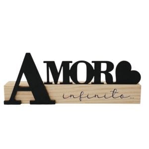 Barra c/ gravação - Amor infinito - Preto