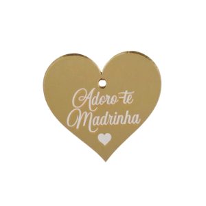 Aplicação em acrílico espelhado - Madrinha